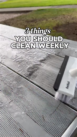 3 things you should clean weekly!😄 #cleaning #deepcleaning #cleaningproducts | Quick’n Brite All Purpose Cleaner