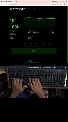 Fast Typing on Monkey Type Website #raushantypingmaster