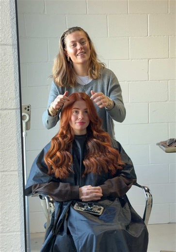 that @Redken red is like no other #redkenALK #redkenshadeseq #redkenparter #copperhair #copperhairformula @SalonCentric