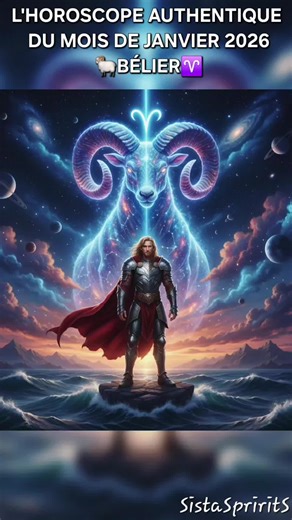 #universe #tik_tok #mindspirits #astrology #sprituality Voici l'Horoscope Authentique du mois de Janvier 2026 pour le signe 🐏du Bélier♈. Janvier t'appelle à l'introspection et à la planification de tes grandes ambitions. 🎯 Le Vrai Défi du Mois : L'Ambition Mesurée Janvier te confronte à la réalité de tes ambitions professionnelles et de ton statut social, Bélier. Ton véritable défi est de canaliser ton énergie débordante vers des objectifs clairs et structurés, et de cesser de foncer tête bais