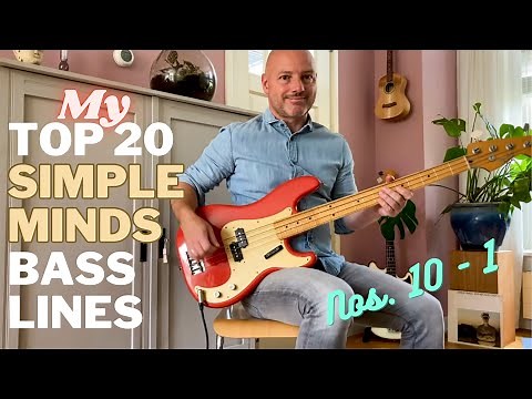 Top 20 Simple Minds Bass Lines: Nos. 10 - 1 / Tribute to Derek Forbes (bass & backing track covers)