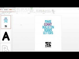 Giant Bulletin Board Letters Font Tutorial: KG Fonts