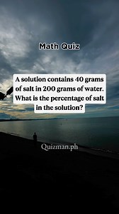 Chemistry: Solution Problem🤔 #mathematics #mathematics #letexam2024 #millionaire #CivilServicesExam #generalknowledge | 𝚀𝚞𝚒𝚣𝚖𝚊𝚗.𝚙𝚑 𝟸.𝟶