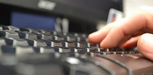 Out with the keyboard as talk takes over typing