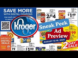 *SNEAK PEEK* Kroger Ad Preview for 8/13-8/19 | 5X Digitals, NEW Weekly Digitals & 2 Day Sale + MORE
