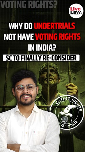 The Supreme Court is set to re-examine a decades-old ban that prevents undertrial prisoners, who are presumed innocent, from voting. The challenge targets Section 62(5) of the Representation of the People Act, 1951, which petitioners argue is discriminatory. By barring those in custody while allowing those out on bail to vote, the law is accused of violating the Right to Equality and unfairly targeting the economically disadvantaged. #SC #SupremeCourt #Undertrial #PIL #PublicInterestLitigation #