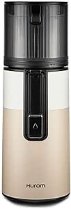 Hurom H400 Cold Press Juicer Machine, Award Winning Masticating Slow Juicer, Easy to Clean, Strainer & Hands Free with Self Feeding, Wide Mouth Hopper, Easy Assembly (Two-Tone Beige)