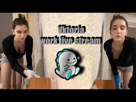 Viktoria work at home part 3 live on Bigo Periscope webcam show