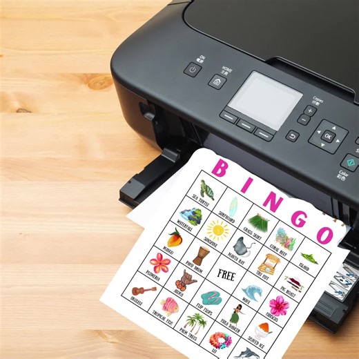 Luau Bingo Printable for Classrooms, Senior Activities, Family Game Night, Birthday Parties, Baby & Bridal Showers of Hawaiian Paradise - Etsy