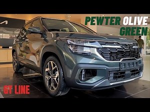 KIA SELTOS PEWTER OLIVE GREEN FULL REVIEW | KIA SELTOS 2023 | #kia #seltos #suv