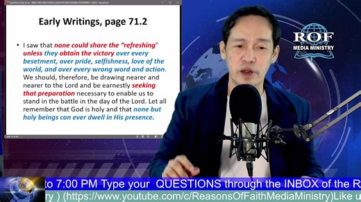 "BIBLE END-TIME EVENTS Question and Answer" (November 7, 2025) with Bro. Melvin Sarmiento | Reasons of Faith Media Ministry