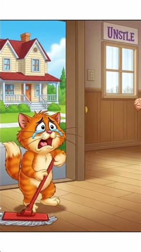 sad cat #cat #cartoon #fish