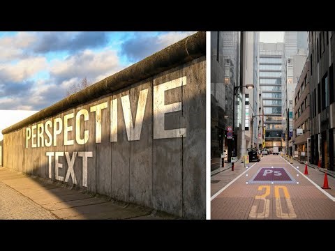 How to Create Perspective Text Effect in Photoshop Vanishing Point Tutorial