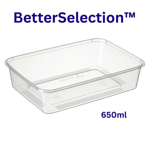 BetterSelection™ Rectangular Takeaway Containers | Reliable, Versatile Food Packaging