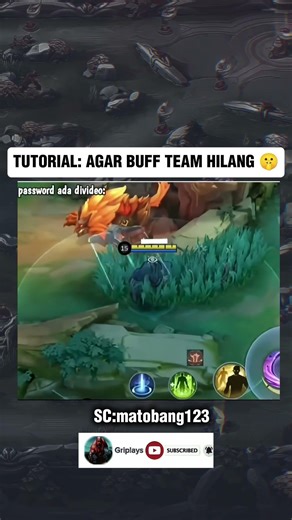 TUTORIAL MEMGHILANG KAN BUFF TEAM 🙄😁 #mobilelegends #trending #mlbb #ml #mobilelegendsbangbang