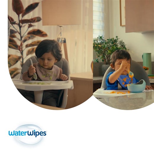 It's only clean when it's WaterWipes™ clean. 💧No harsh ingredients. 💧Removes 99.9% of the mess. | WaterWipes