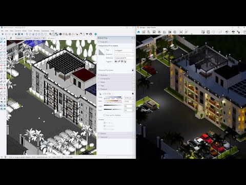 How to Create a Stunning Night View Scene in SketchUp & V-Ray (or Enscape) | Step-by-Step Tutorial