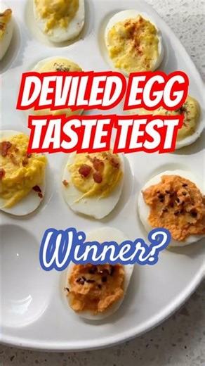 Ranking 5 Popular Deviled Egg Recipes…which is better? #ranking #tastetest #deviledegg #viralrecipe