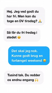 ❗ PAS PÅ ❗ at du ikke snyder dig selv for tillæg, når du vil være flink og siger ja til en ekstra vagt 🤔 For arbejdsgiver skal punge ud, når de kalder sygeplejersker på vagt på deres beskyttede fridøgn, forklarer faglig konsulent i Dansk Sygeplejeråd, Tine Jæger: ”Selvom du frivilligt siger ja til at tage en vagt på en dag, som er dit ”beskyttede fridøgn”, så SKAL du have betalingen for et mistet fridøgn, ellers snyder du dig selv 💸 Fridøgn er det mest hellige, vi har i overenskomsten”, forkla