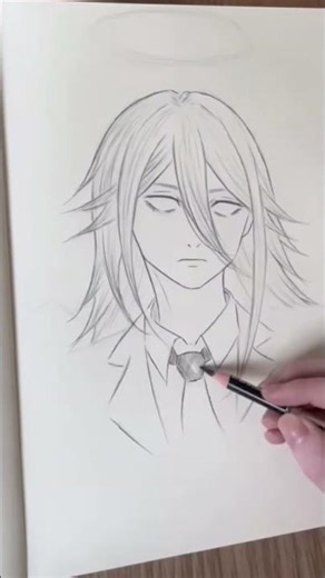 Angel Devil 👹 #drawing #reels #drawingandassemblingdemonslayer #animedrawing #animestyle