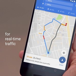 Two minutes of traffic check can save you 20 minutes on the road. Find the fastest route to your destination with Google Maps. #LookBeforeYouLeave | Google