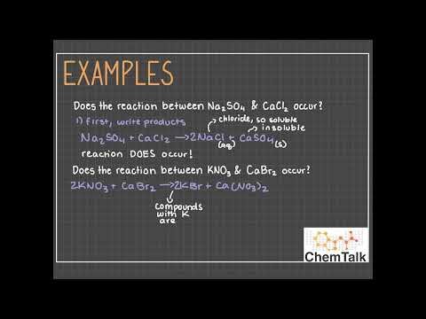 How to Work With Precipitation Reactions