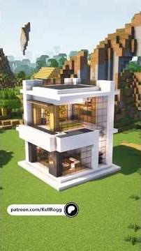 Small Modern House🏠#minecraft #tutorial
