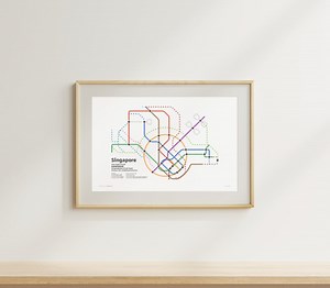 Singapore Transit Network Map Poster (digital Download) - Etsy