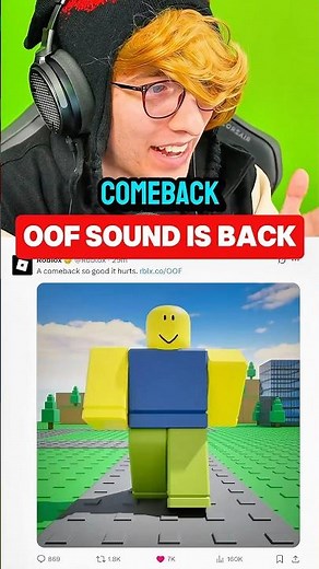 ROBLOX "OOF" SOUND IS BACK!!!! 😱😭
