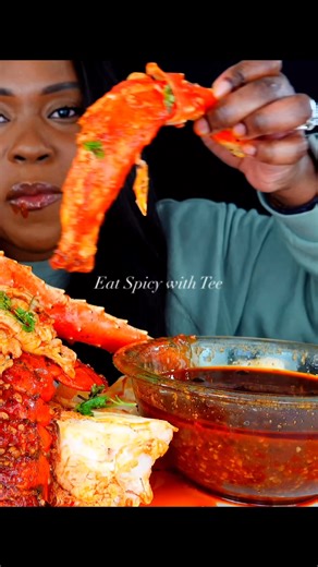 Eat Spicy with Tee | SEAFOOD BOIL MUKBANG #kingcrabmukbang #lobstermukbang #lobstertail #lobstermukbang #seafoodboil #seafoodlover #seafoodmukbang #seafood... | Instagram