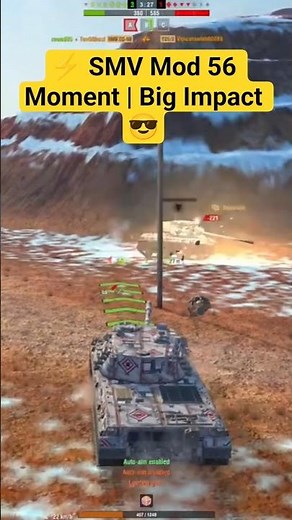 ⚡ SMV Mod 1956 Precision Moment | One Calm Shot, Big Impact 😎 #wotblitz #heavytank #tankgameplay