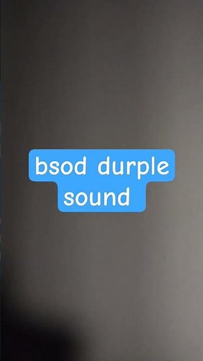 bsod durple sound