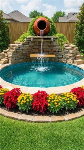 Amazing Garden Fountain & Pool Transformation