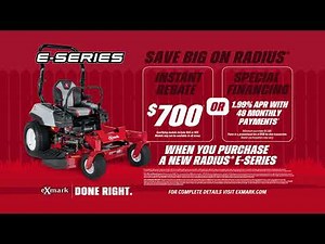 Radius E-Series Savings | Exmark