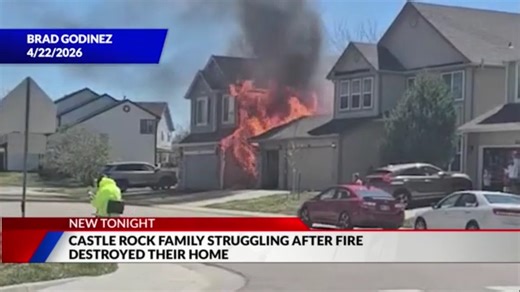 Castle Rock family without a home after fire caused by neighbor's grill