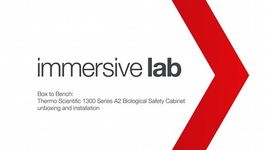 Box to bench: Thermo Scientific 1300 Series A2 Biological Safety Cabinet unboxing and installation - Scientific Videos | Thermo Fisher Scientific US