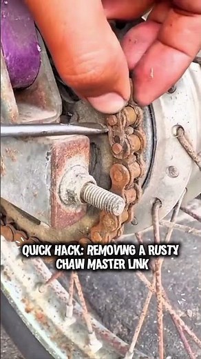 EASY Motorcycle Chain Removal Hack 🤯