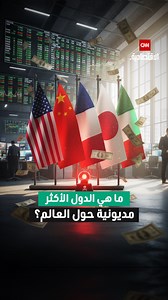 ⭕ أكبر اقتصادات العالم في الصدارة.. تعرف على الدول الأكثر مديونية | CNN Business Arabic الاقتصادية CNN