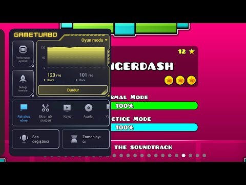 "Fingerdash" %100 + all 3 coins 60 FPS(mobile) gameplay - Geometry Dash
