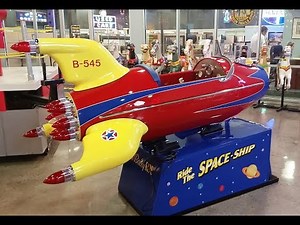 1953 Bally Spaceship Kiddie Ride. The ultimate coin operated rocket Restored by 'Ride Restorations'
