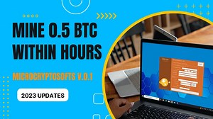 Mine up to 0.5 BTC within hour (Microcryptpsofts V.0.1 -Demo 2023)