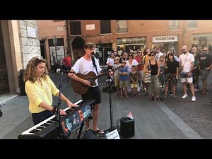 Ed Sheeran - Perfect Duet (Life of a Busker cover at Ferrara Buskers Festival)