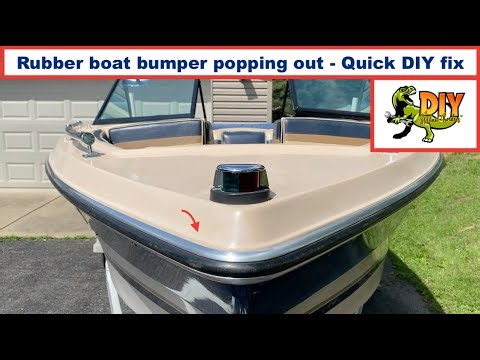 Rubber side rail boat bumper popping out - Quick fix