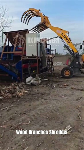Wood Branches Shredder for Industrial High Capacity Wood Timber Shredder Machine#shredder