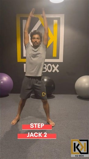 STEP JACK 2 #k2box #k2boxbodyweight #jumpinjackvariations #stepjack #beginnerworkout