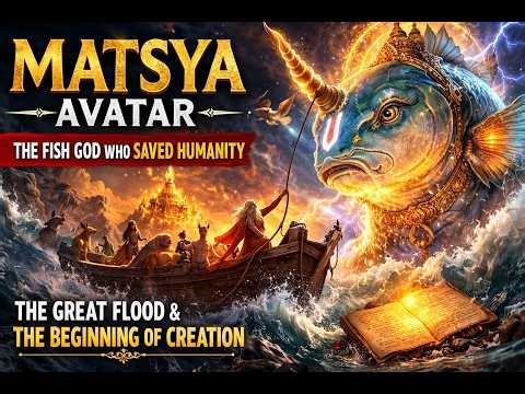 The Fish God Who Saved Humanity – Matsya Avatar Story | 4K Cinematic