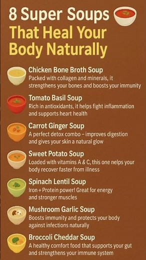 “🥣 8 Magic Soups That Heal You From Inside 💪 | Boost Immunity & Glow Naturally ✨”