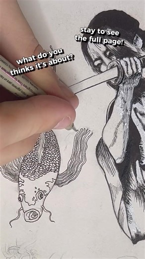 Manga double spread update! This one’s taking a while ⏳🫠 What’s your favorite art style? 💭⤵️