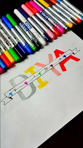 🔥 Stylish "Diya" Name Calligraphy | Creative Hand Lettering Design ✨