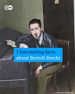 125K views · 1.5K reactions | ✍️ Today would have been the 125th birthday of the legendary German playwright and poet, Bertolt Brecht. His plays continue to captivate audiences and push boundaries with their insightful commentary on society and politics. Brecht's socialist beliefs were internationally known, and he used his plays to address issues like war, poverty and injustice. | DW Euromaxx | Facebook